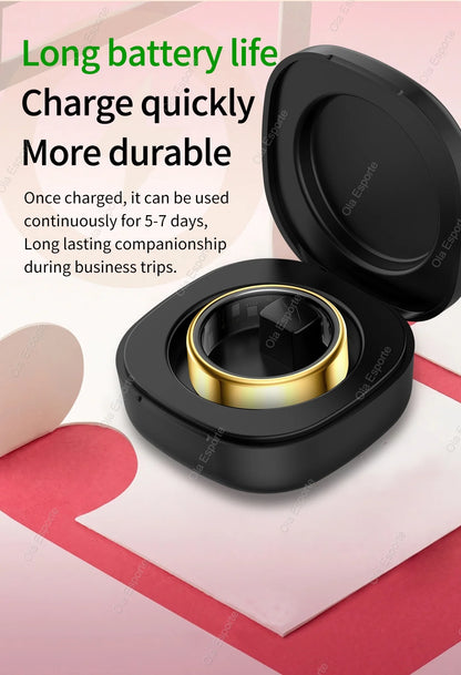 Unisex Waterproof Smart Ring - Monitoring Guard for Heart Rate Blood Pressure Sleep & Activity Tracking | FunWearCode's Selection