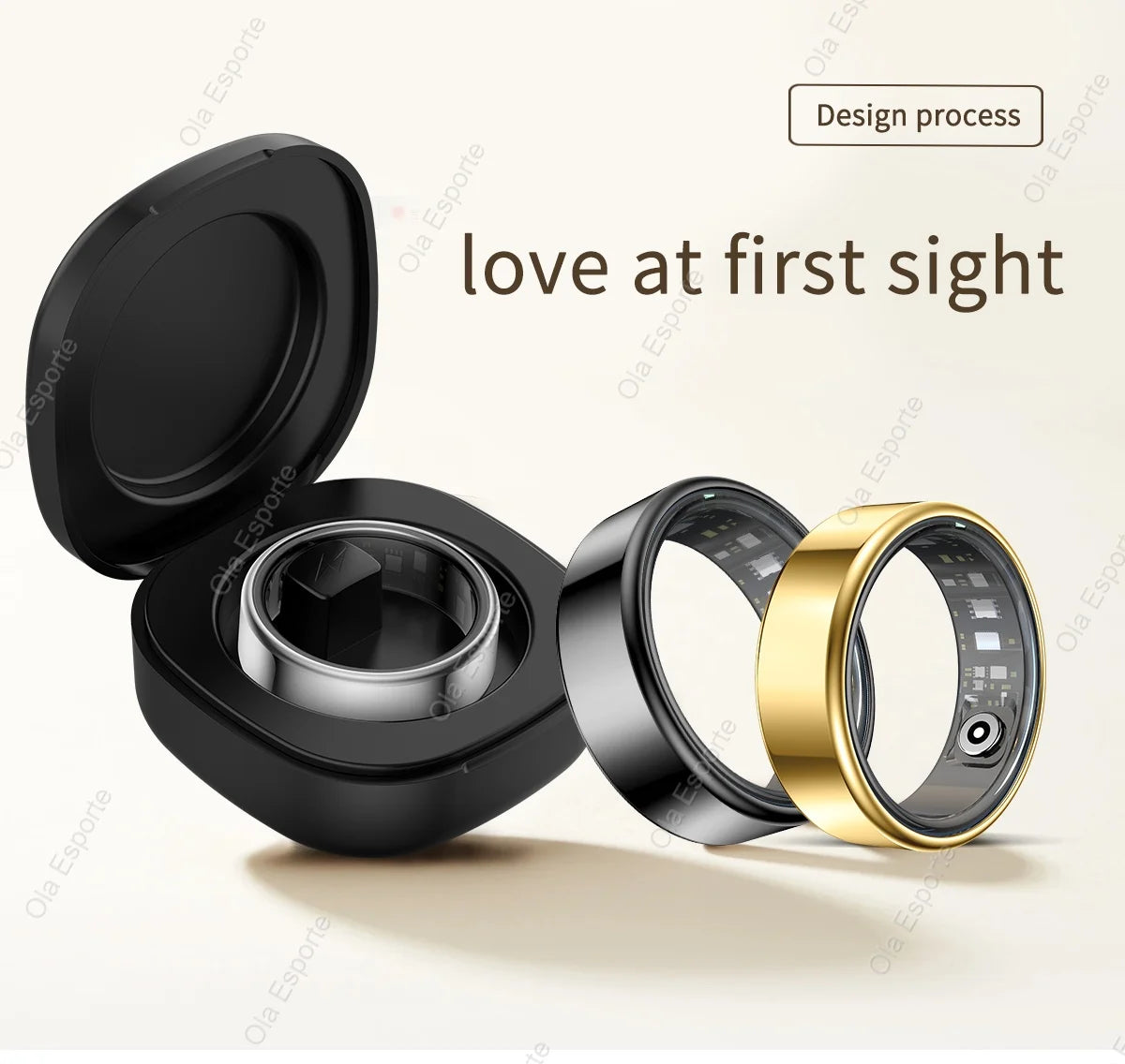 Unisex Waterproof Smart Ring - Monitoring Guard for Heart Rate Blood Pressure Sleep & Activity Tracking | FunWearCode's Selection