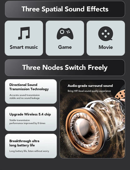 AI Translator Sports Wireless Earbuds - LCD Touch Screen Glowing Earhook | FunWearCode's Selection