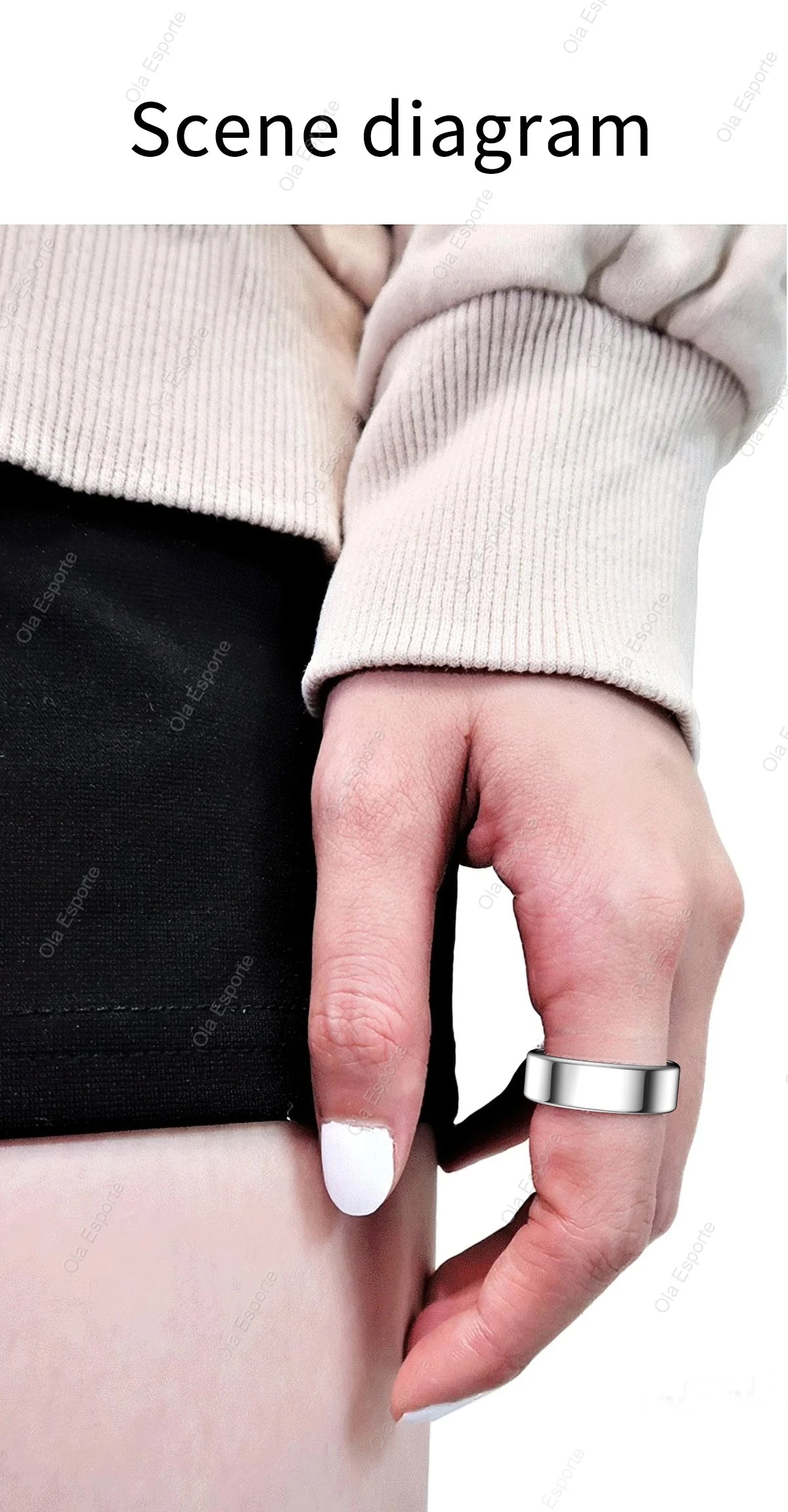 Unisex Waterproof Smart Ring - Monitoring Guard for Heart Rate Blood Pressure Sleep & Activity Tracking | FunWearCode's Selection