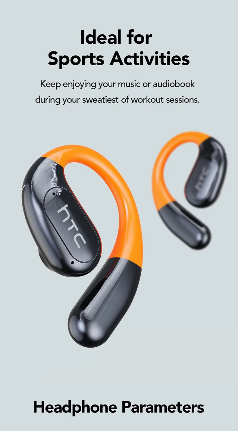 AI Translator Sports Wireless Earbuds - LCD Touch Screen Glowing Earhook | FunWearCode's Selection