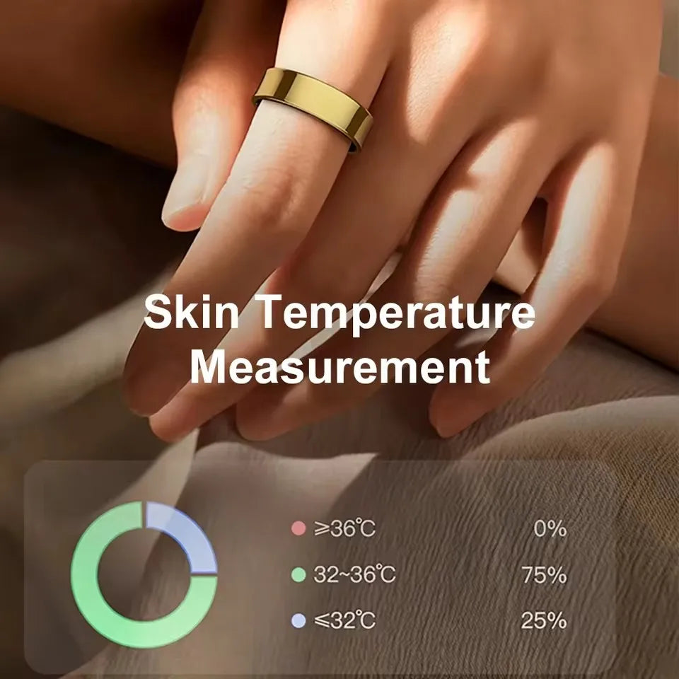 Unisex Waterproof Smart Ring - Monitoring Guard for Heart Rate Blood Pressure Sleep & Activity Tracking | FunWearCode's Selection