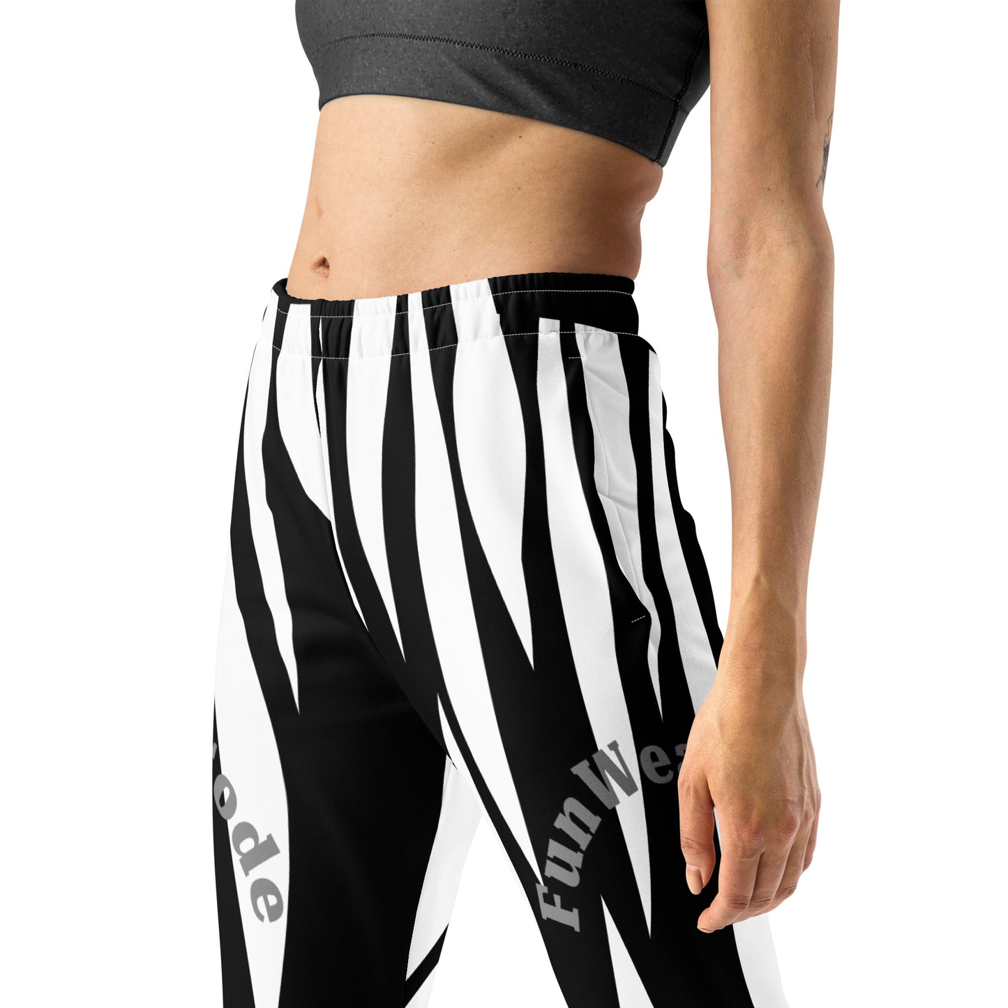 Women's Slim Fit Joggers | Sports Streetwear Zebra Sweatpants | FunWearCode