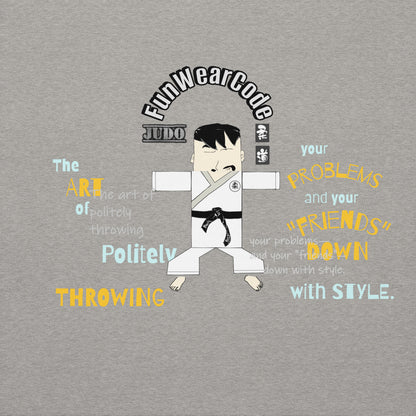 Judo Cartoon Graphic Hoodie – Fun Martial Arts | FunWearCode