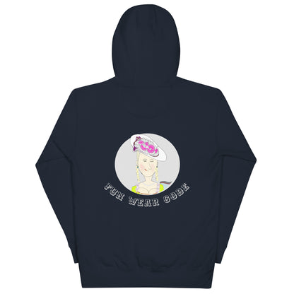 Trendy Vintage English Lady Hoodie – Stylish Retro Streetwear | FunWearCode