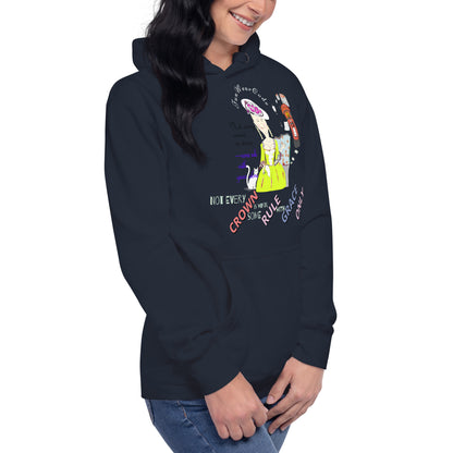 Trendy Vintage English Lady Hoodie – Stylish Retro Streetwear | FunWearCode