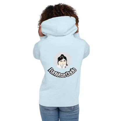Judo Lady Graphic Cartoon Hoodie – Fun Martial Arts Sweatshirt | FunWearCode