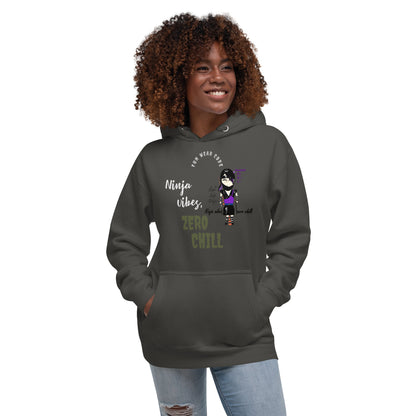 Soft & Warm Pullover Hoodie – Lady Ninja Graphic Design for Women | FunWearCode