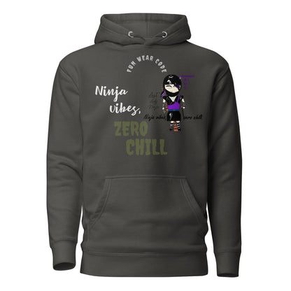 Soft & Warm Pullover Hoodie – Lady Ninja Graphic Design for Women | FunWearCode