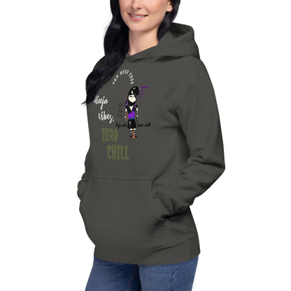 Soft & Warm Pullover Hoodie – Lady Ninja Graphic Design for Women | FunWearCode