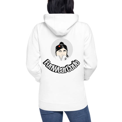 Judo Lady Graphic Cartoon Hoodie – Fun Martial Arts Sweatshirt | FunWearCode
