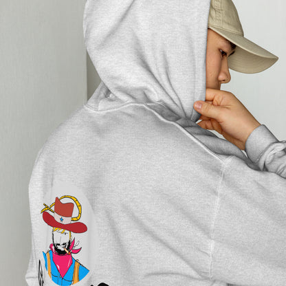 Unisex Cowboy Graphic Hoodie – Vintage Western Style Design | FunWearCode