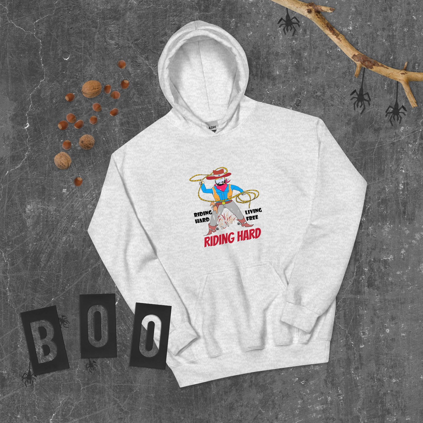 Unisex Cowboy Graphic Hoodie – Vintage Western Style Design | FunWearCode