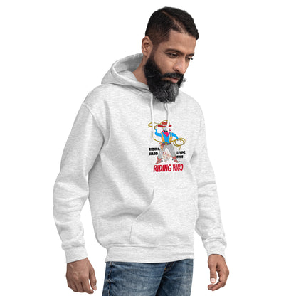 Unisex Cowboy Graphic Hoodie – Vintage Western Style Design | FunWearCode