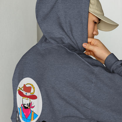 Unisex Cowboy Graphic Hoodie – Vintage Western Style Design | FunWearCode