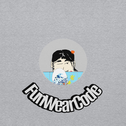 Unisex Japanese Yukata Graphic Hoodie – Fun Japanese Iconic Design | FunWearCode