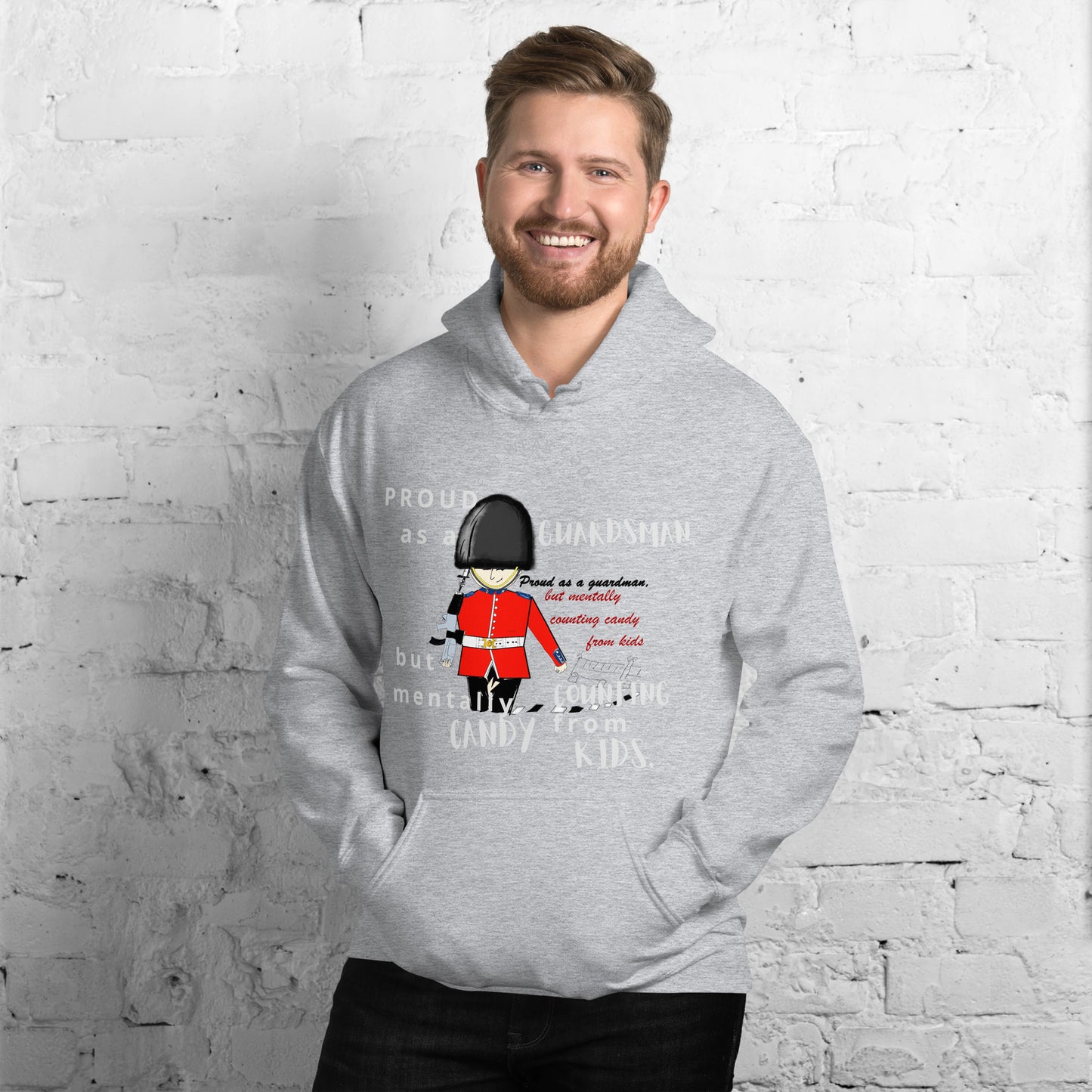 Unisex Cozy Hoodie – Fun Royal Guardsman Graphic Design | FunWearCode