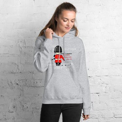 Unisex Cozy Hoodie – Fun Royal Guardsman Graphic Design | FunWearCode