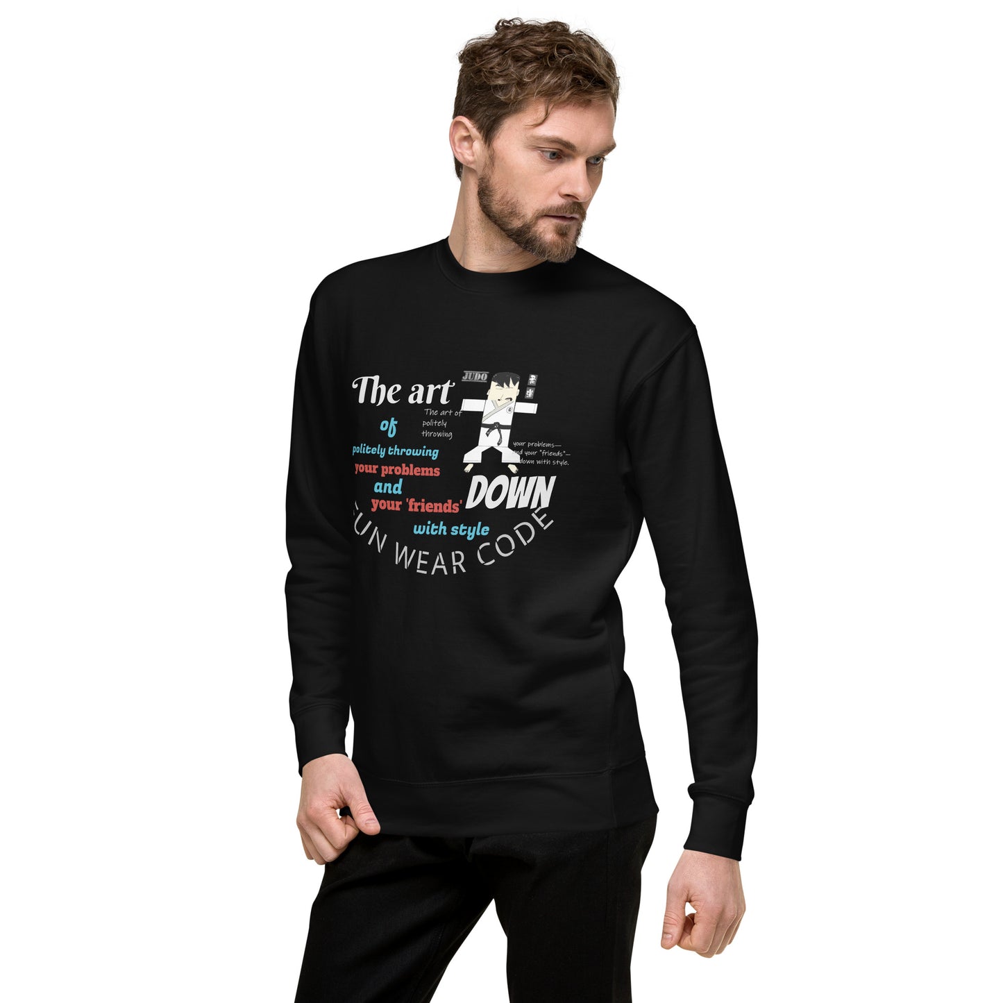 Judo Theme Long Sleeve Tee – Fun Martial Arts Shirt | FunWearCode