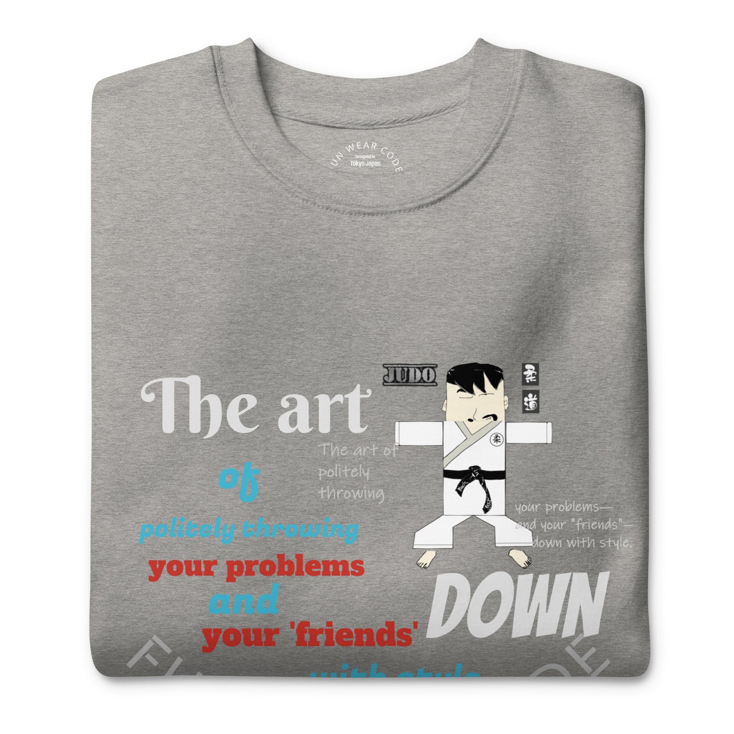 Judo Theme Long Sleeve Tee – Fun Martial Arts Shirt | FunWearCode