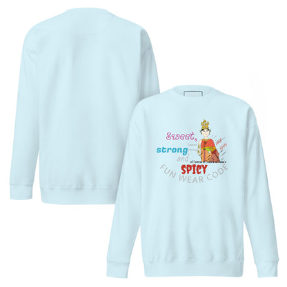 Premium Long Sleeve T-Shirt - Playful Thai Woman Graphic Tee | FunWearCode