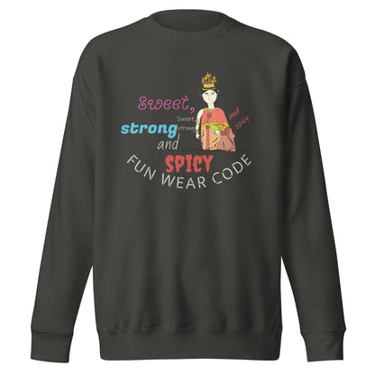 Premium Long Sleeve T-Shirt - Playful Thai Woman Graphic Tee | FunWearCode