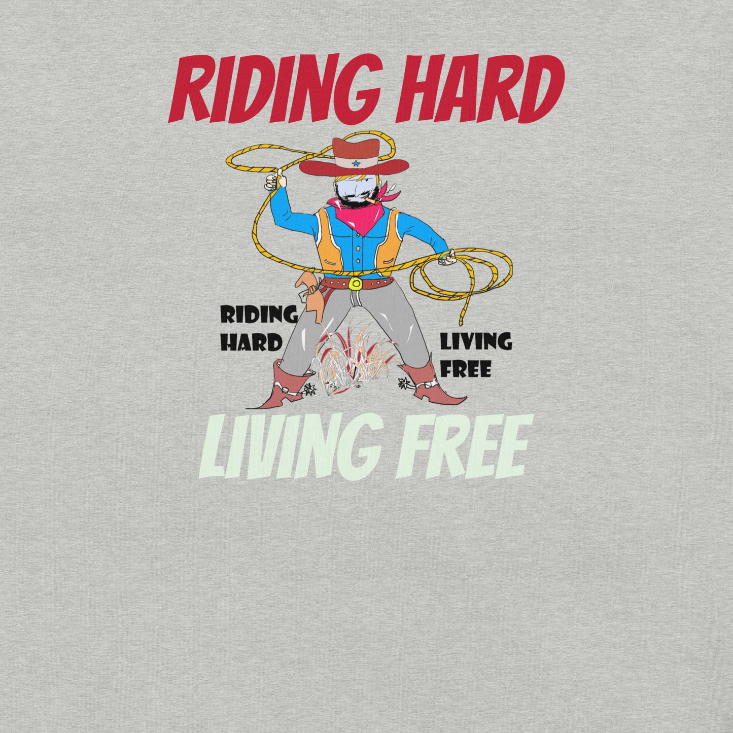 Cowboy Graphic Tee – Vintage Western Style T-Shirt | FunWearCode