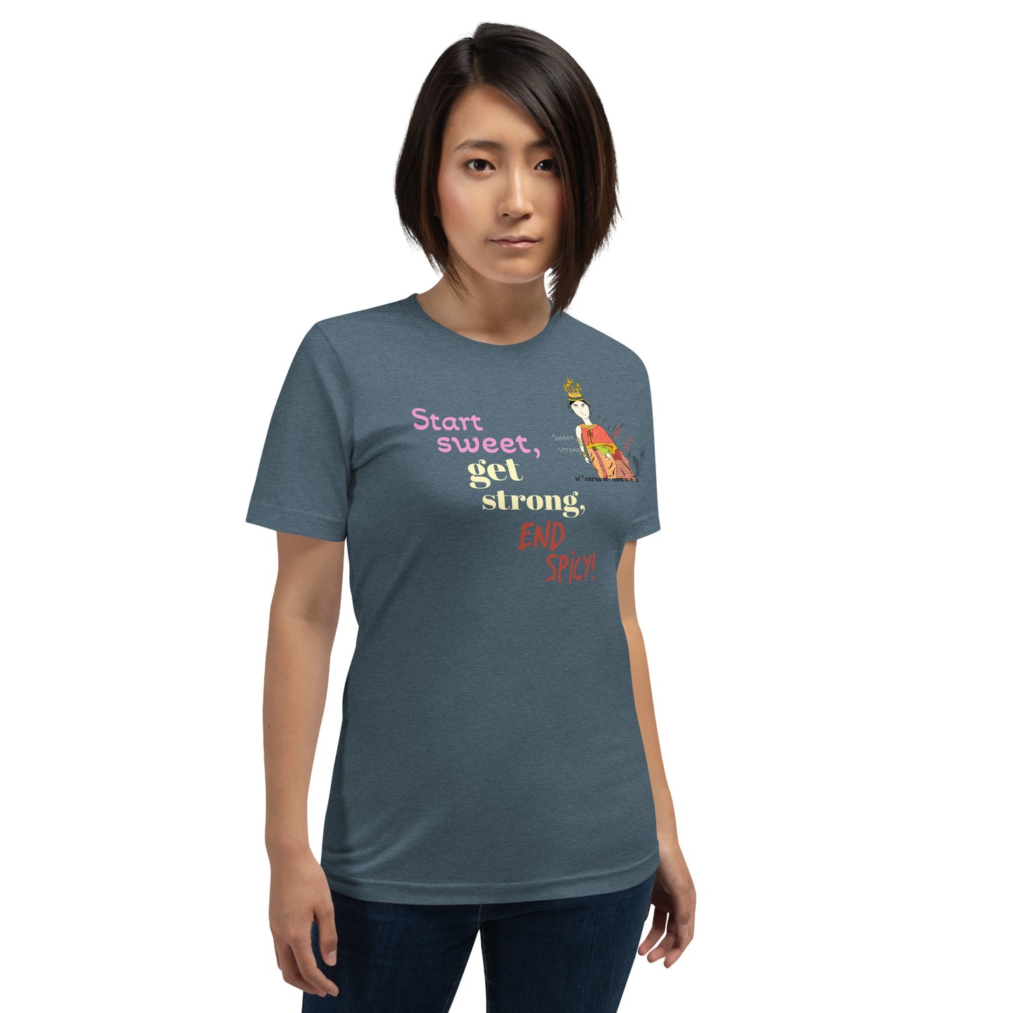 Fun Softstyle T-Shirt - Playful Thai Lady Graphic Tee | FunWearCode