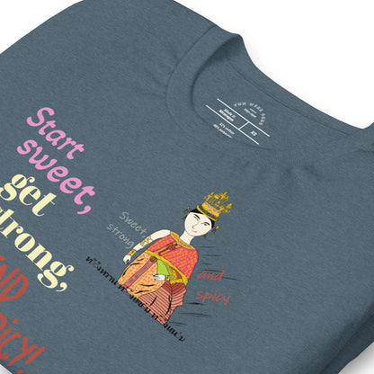 Fun Softstyle T-Shirt - Playful Thai Lady Graphic Tee | FunWearCode
