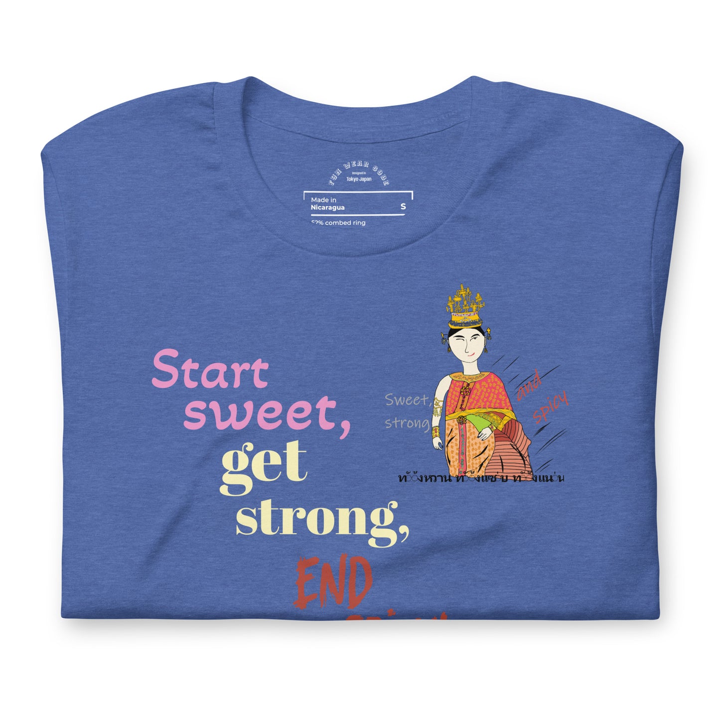 Fun Softstyle T-Shirt - Playful Thai Lady Graphic Tee | FunWearCode