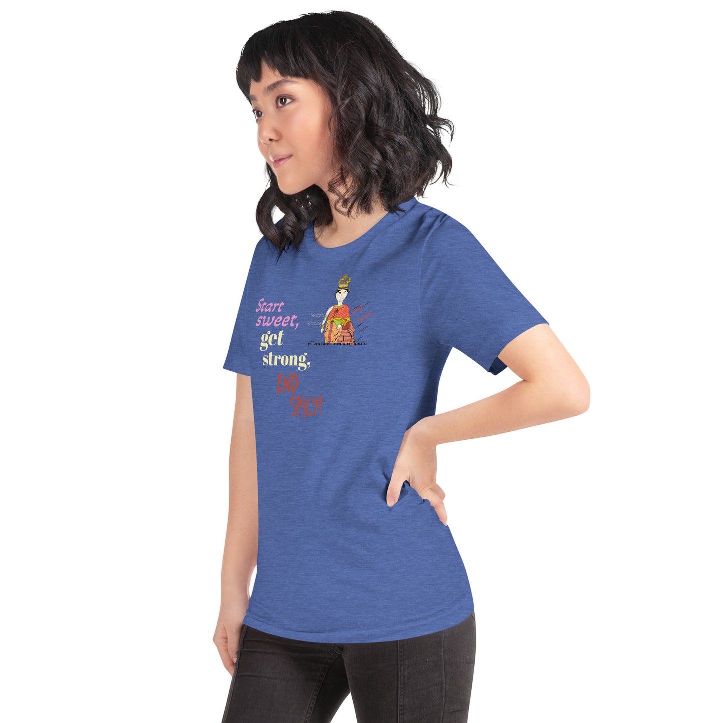 Fun Softstyle T-Shirt - Playful Thai Lady Graphic Tee | FunWearCode