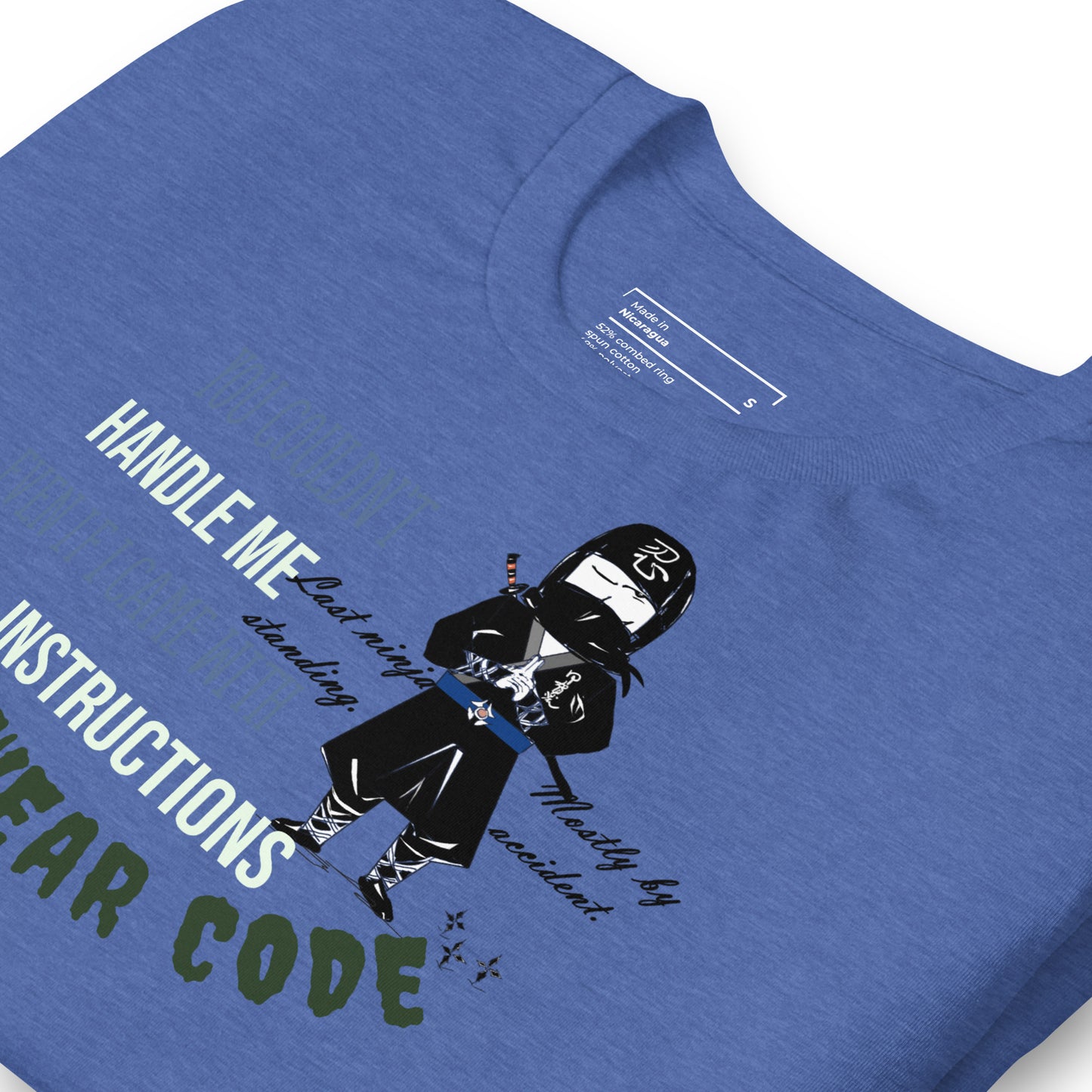 Playful Ninja Theme  T-Shirt – Japanese Martial Arts Iconic Tee | FunWearCode