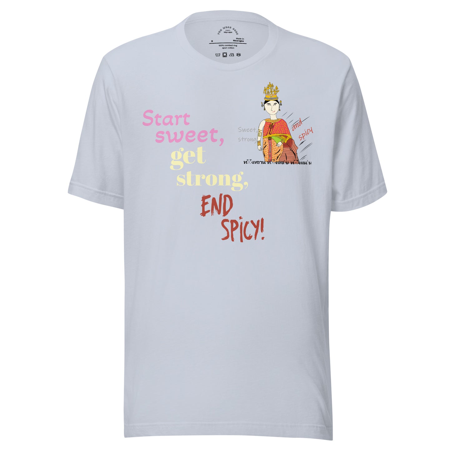Fun Softstyle T-Shirt - Playful Thai Lady Graphic Tee | FunWearCode