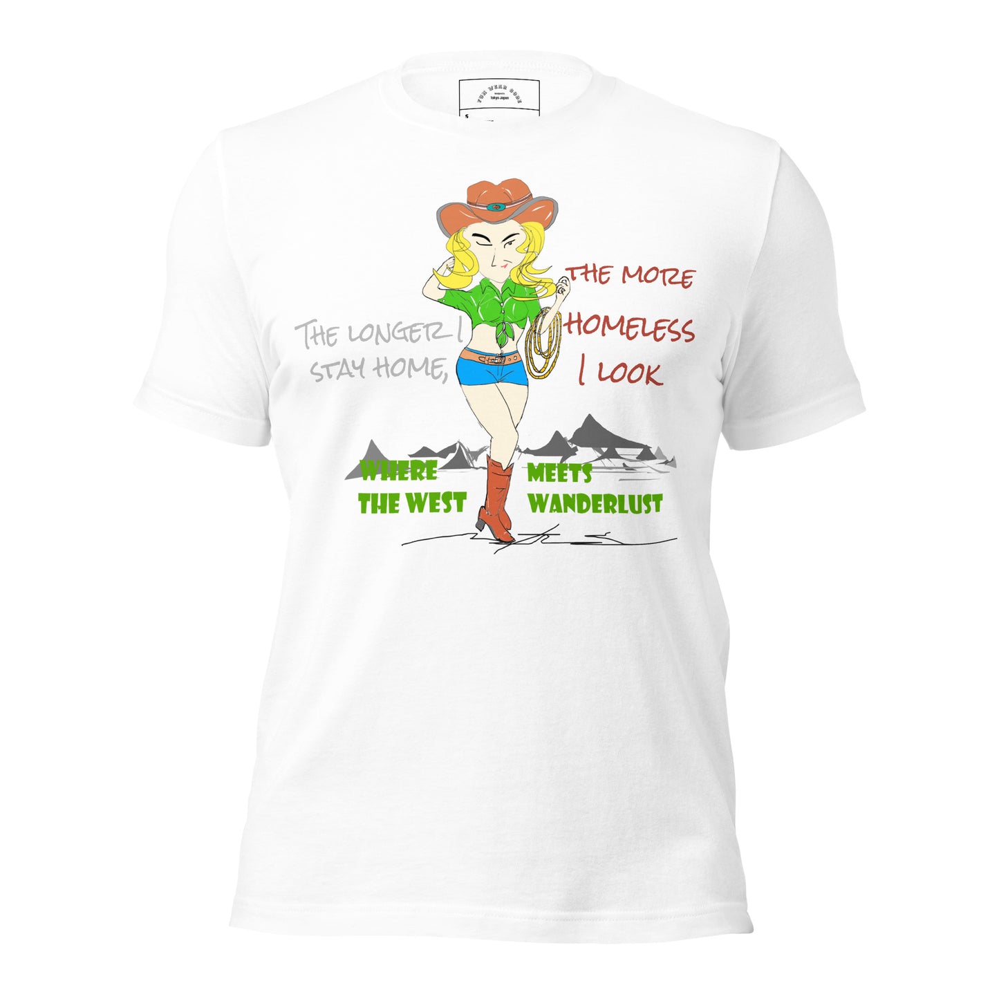 Classic Cowgirl Graphic T-shirt - American Style Tee for Fun-Loving Souls | FunWearCode