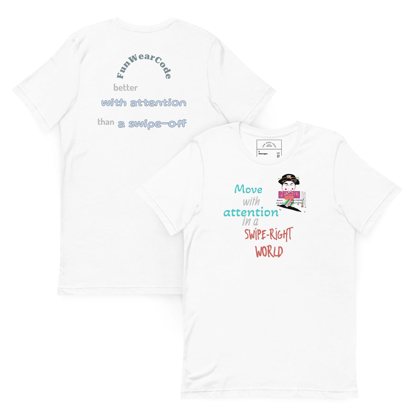 Unisex Fun Geisha T-Shirt - Vintage Japanese Iconic Tee | FunWearCode