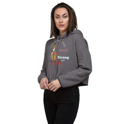 Trendy & Cozy Woman Crop Hoodie – Playful & Bold Thai Iconic Design | FunWearCode